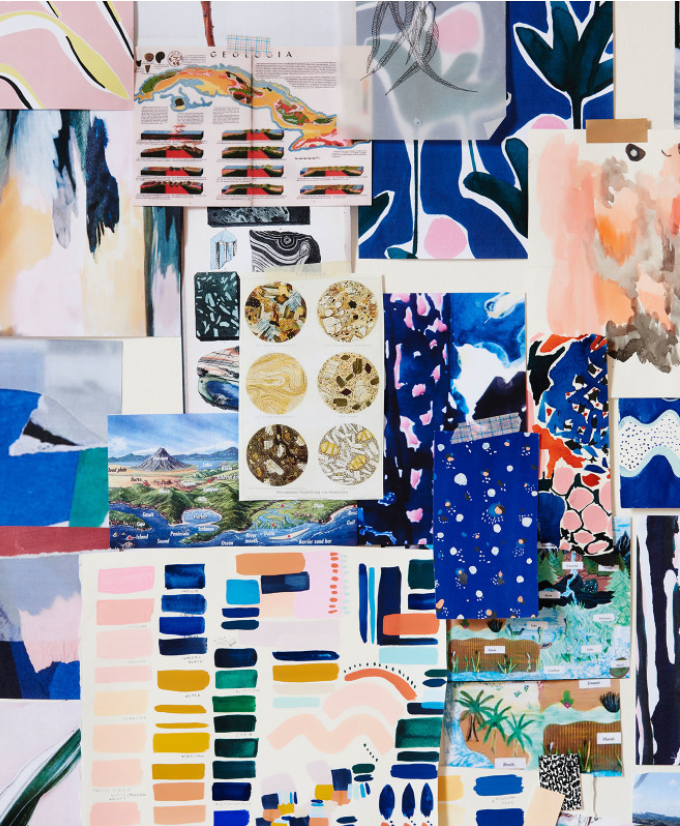 Cassie Byrnes Textile design Mood Board Inspiration